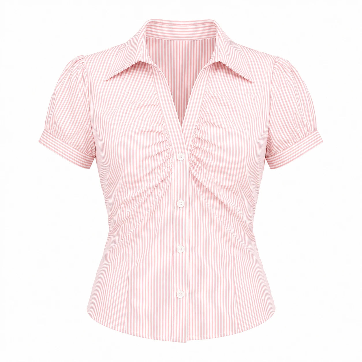 Striped Tie Back Shirt WHD0606123