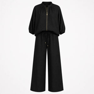 Zip Front Wide Leg Set WHD0606133