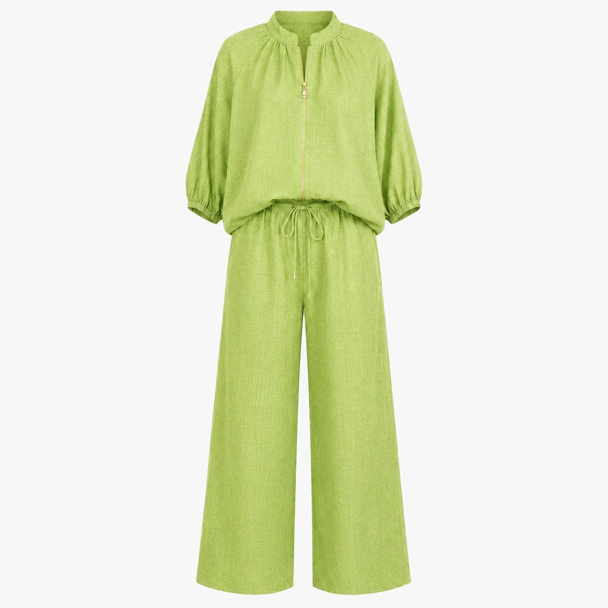 Zip Front Wide Leg Set WHD0606133
