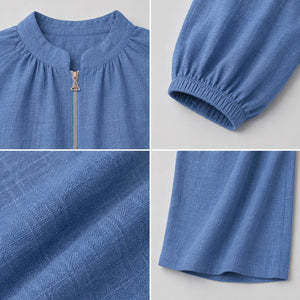 Zip Front Wide Leg Set WHD0606133