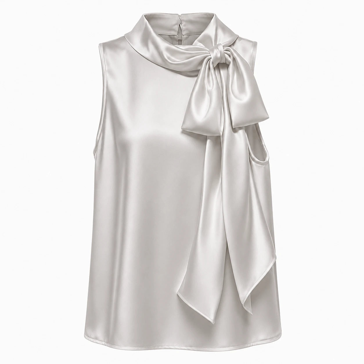 Satin Bow Neck Top WHD0606147
