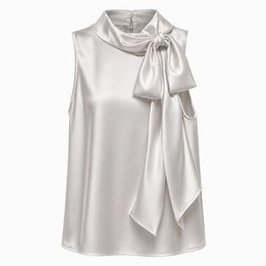 Satin Bow Neck Top WHD0606147