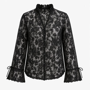 Floral Lace Button Blouse WHD0606149