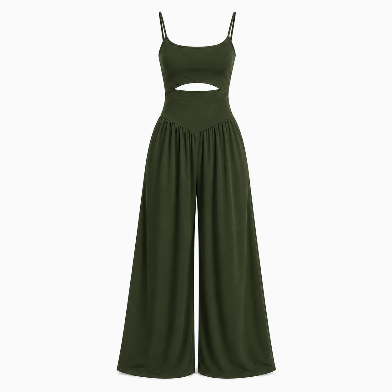 Open Back Wide Leg Jumpsuit WHD0606152