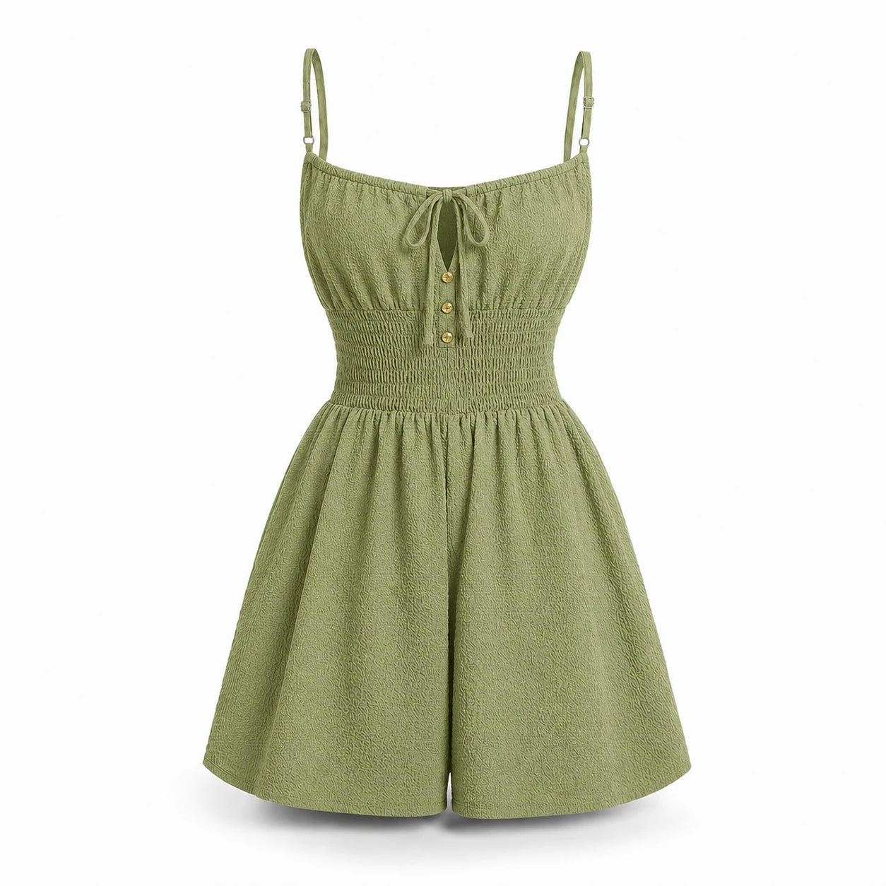 Textured Cami Romper WHD0606153
