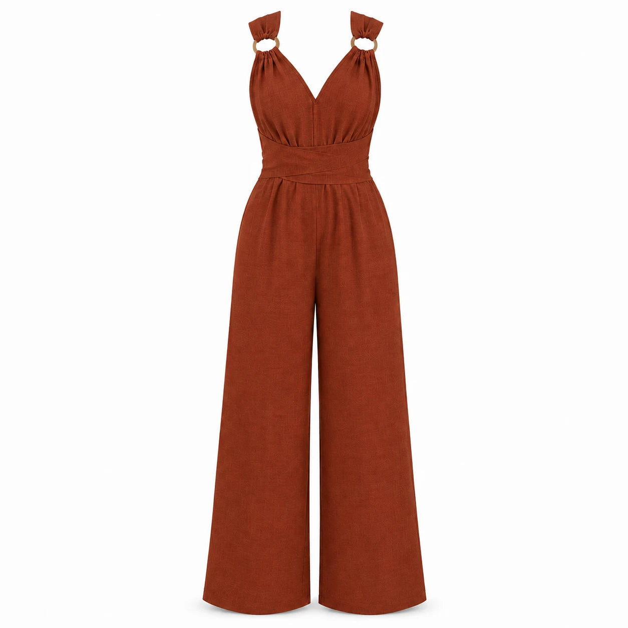 Open Back Wide Leg Jumpsuit WHD0606154