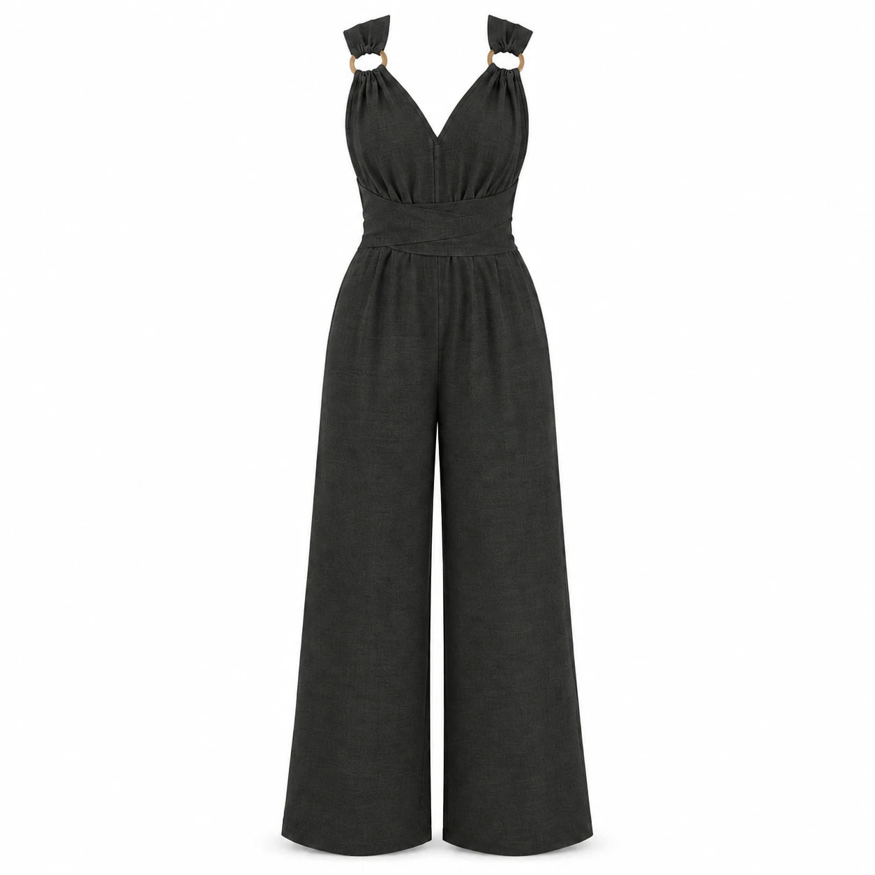 Open Back Wide Leg Jumpsuit WHD0606154