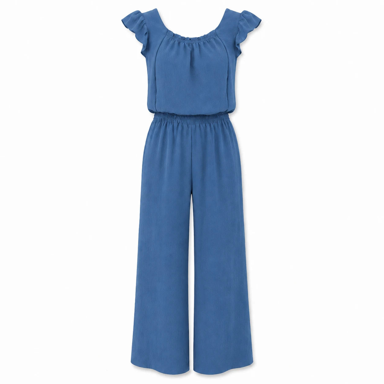 Ruffle Sleeve Wide Leg Jumpsuit WHD0606155