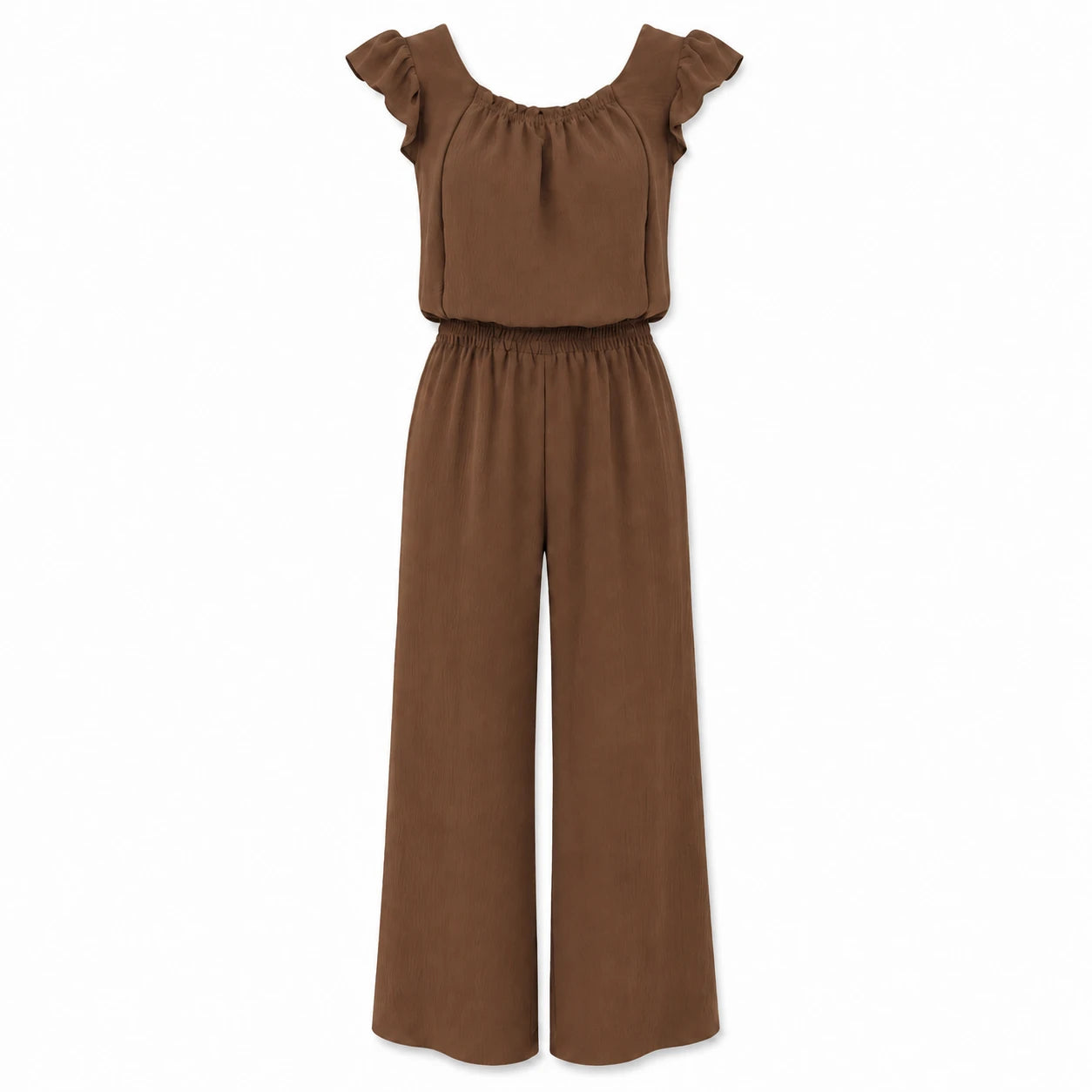 Ruffle Sleeve Wide Leg Jumpsuit WHD0606155