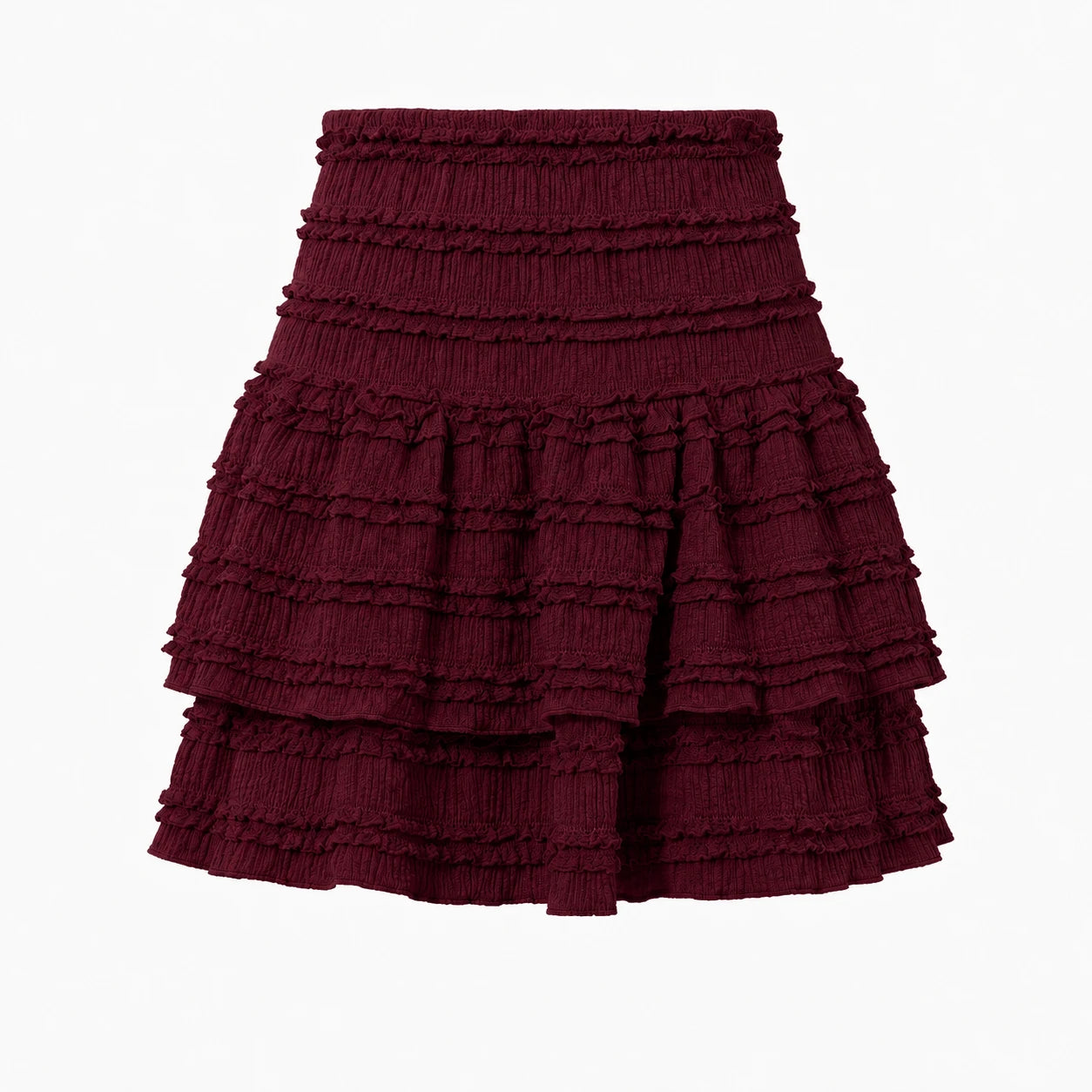 Tiered Ruffle Mini Skirt WHD0606168