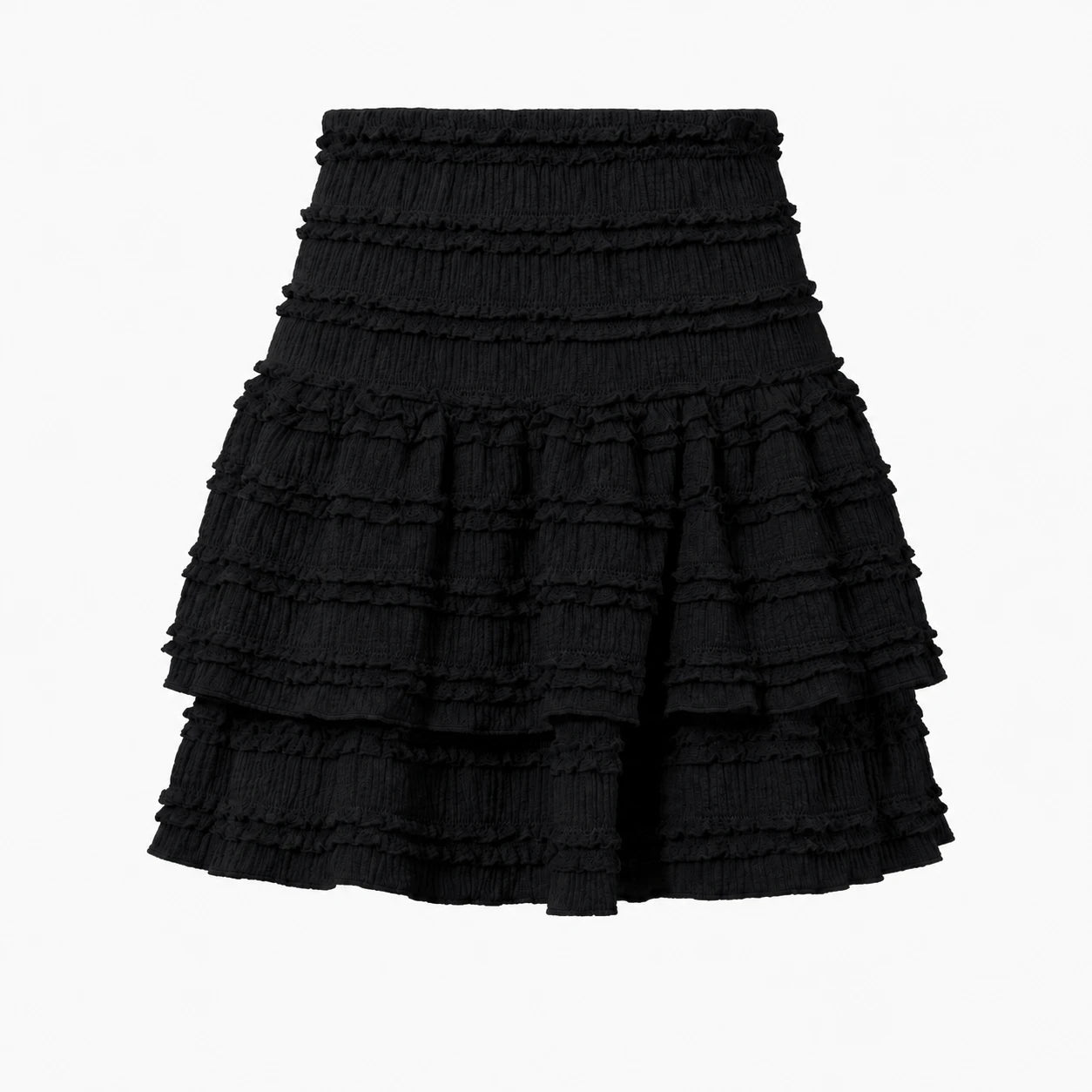 Tiered Ruffle Mini Skirt WHD0606168