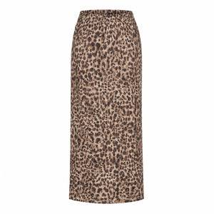 Leopard Print Maxi Skirt WHD0606170