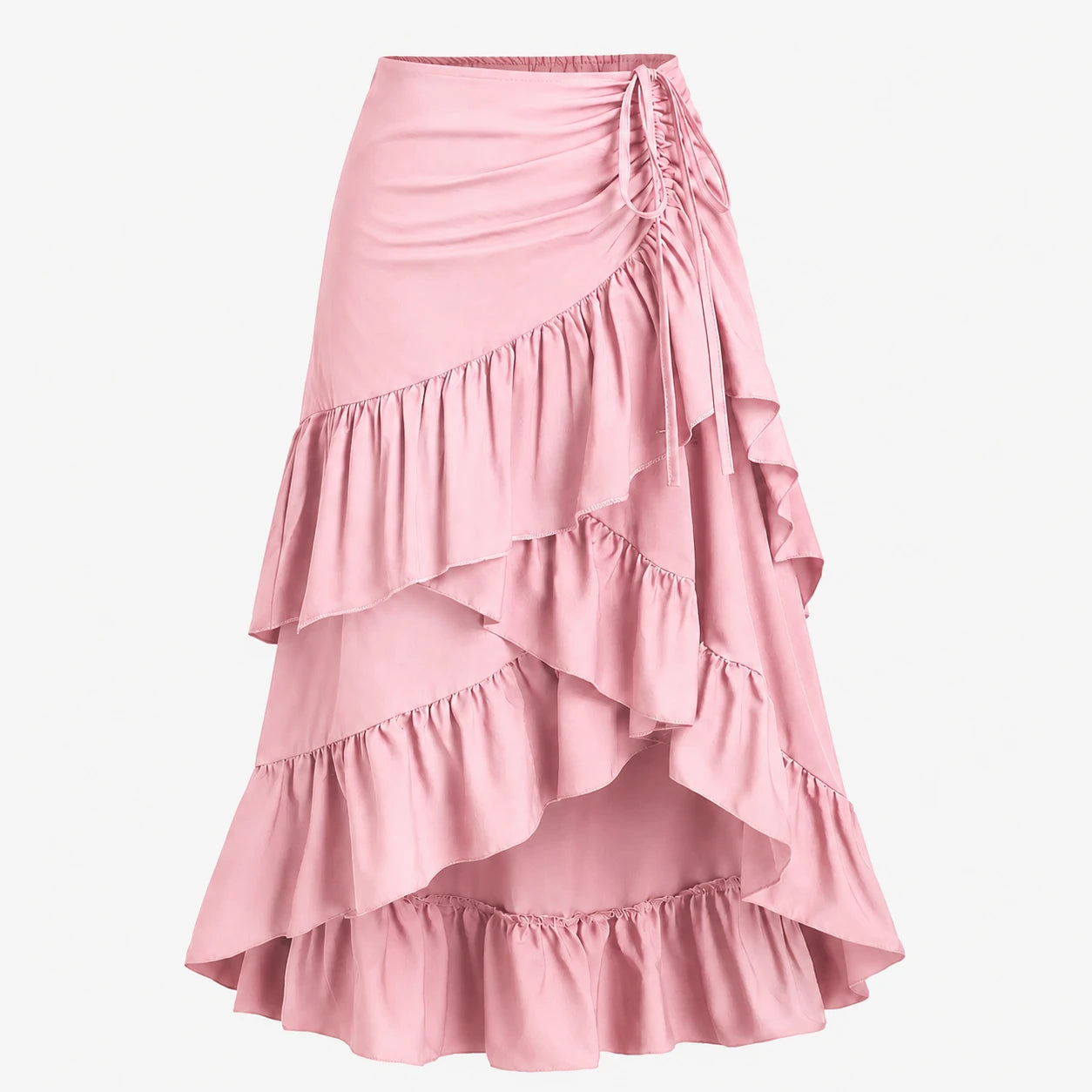Tiered Ruffle Maxi Skirt WHD0606171