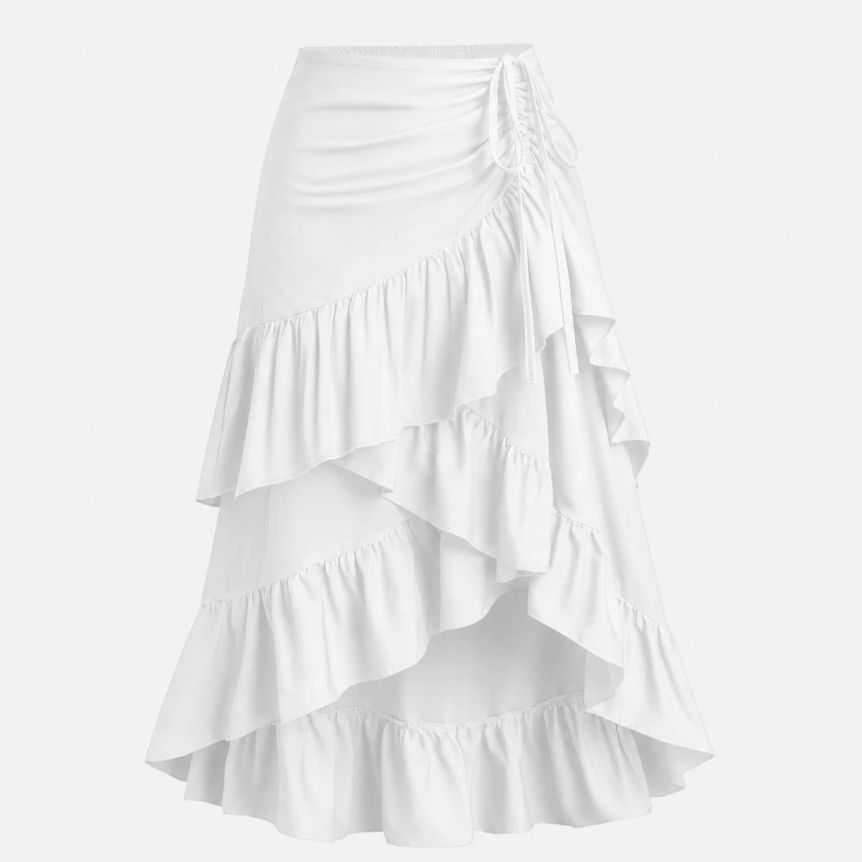 Tiered Ruffle Maxi Skirt WHD0606171