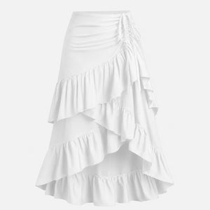 Tiered Ruffle Maxi Skirt WHD0606171