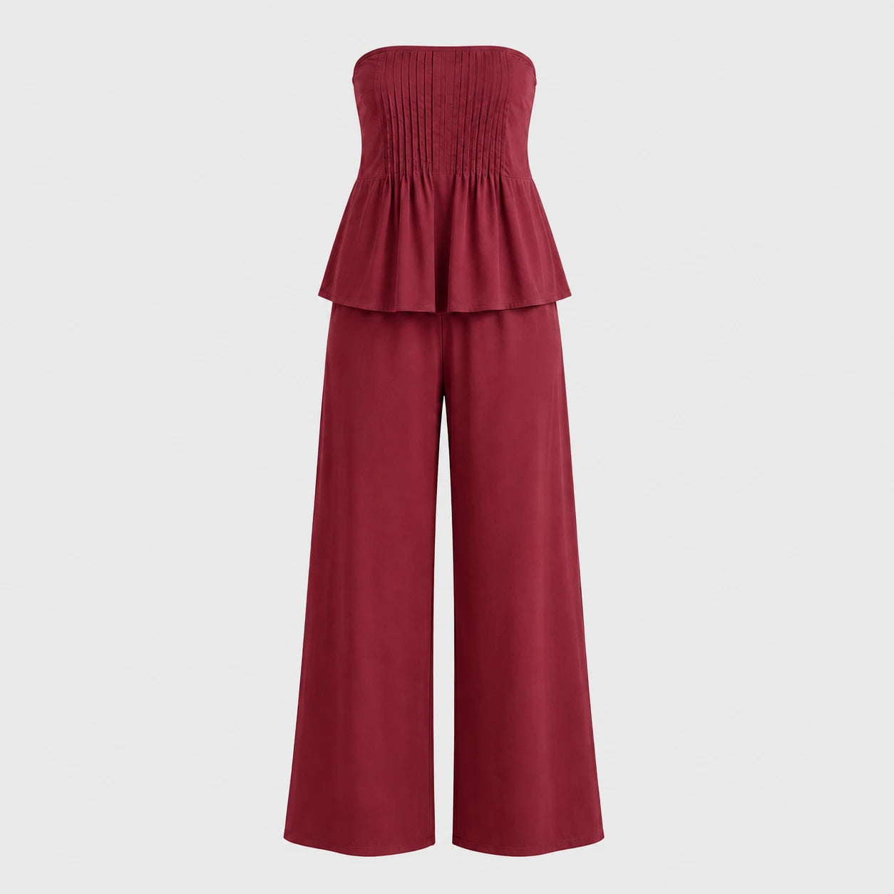 Smocked Crop Maxi Set WHD0606174