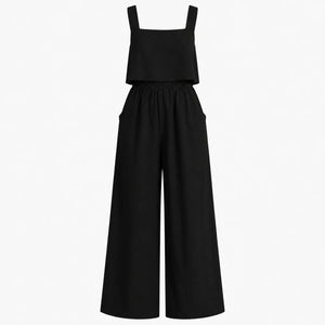 Square Neck Wide Leg Jumpsuit WHD0606175