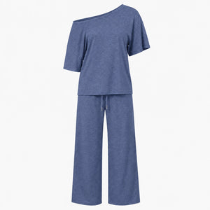 Asymmetric Lounge Pant Set WHD0606177
