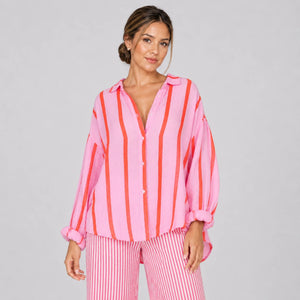 Striped Resort Shirt Set WHD0606184