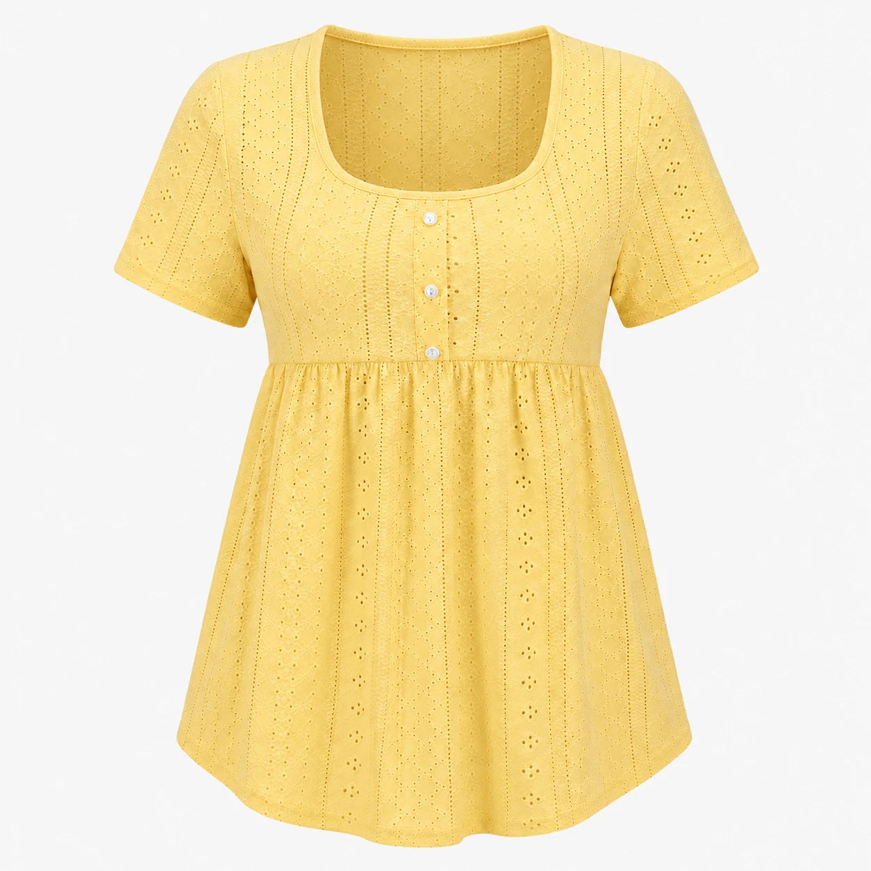 Eyelet Babydoll Tunic Top WHD0606185