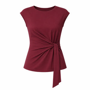 Twist Waist Sleeveless Top WHD0606188