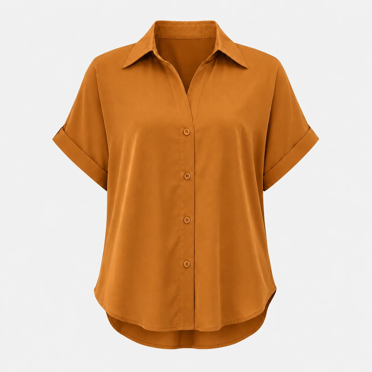 Relaxed Button Front Shirt WHD0606189