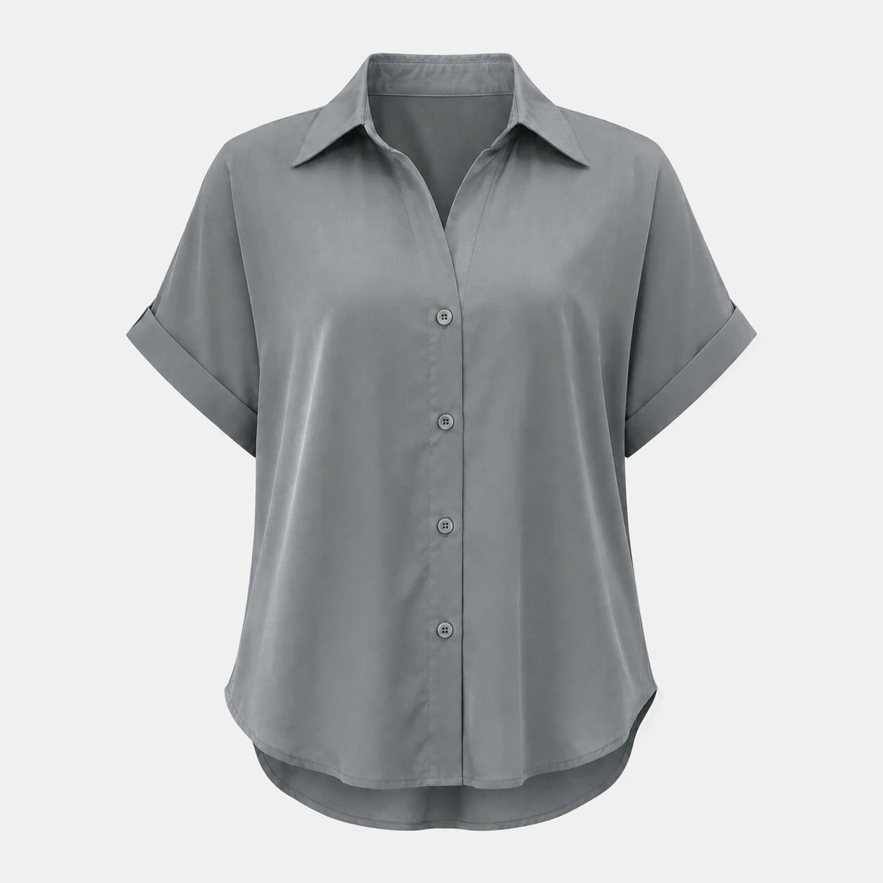 Relaxed Button Front Shirt WHD0606189