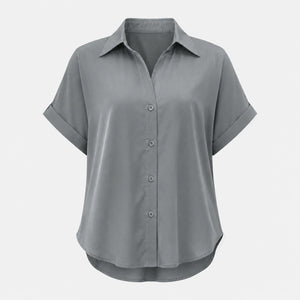 Relaxed Button Front Shirt WHD0606189