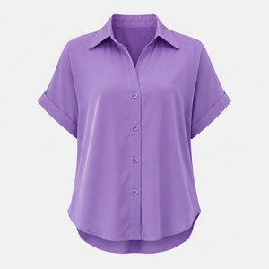 Relaxed Button Front Shirt WHD0606189