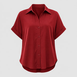 Relaxed Button Front Shirt WHD0606189