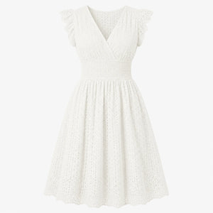 Eyelet Smocked Midi Dress WHD0606196
