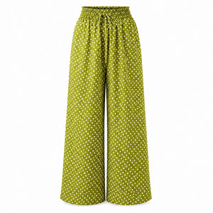 Polka Dot Wide Leg Pants WHD0606204
