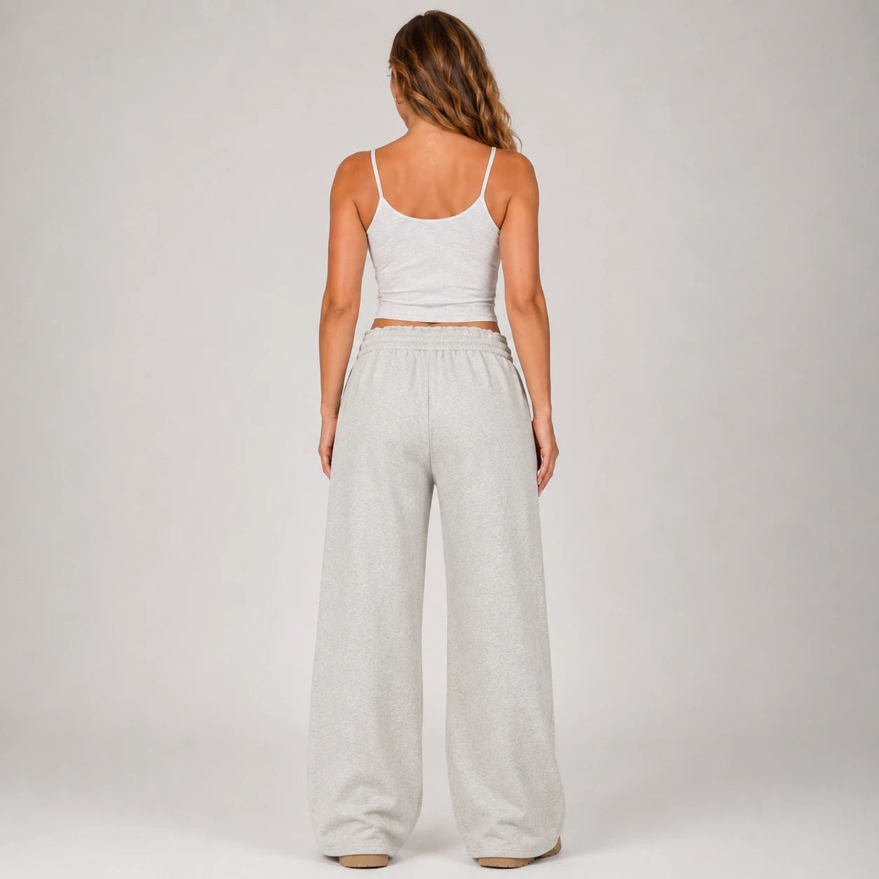 Drawstring Wide Leg Sweatpants WHD0606206
