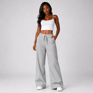 Striped Wide Leg Pants WHD0606209