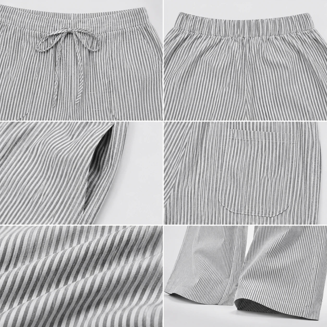 Striped Wide Leg Pants WHD0606209