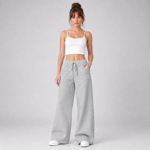 Striped Wide Leg Pants WHD0606209
