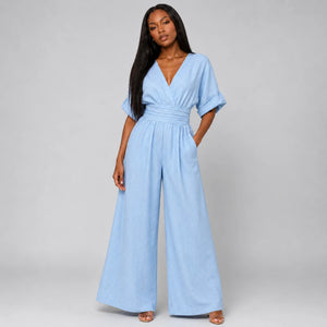 Sheer Overlay Black Jumpsuit WHD0606220