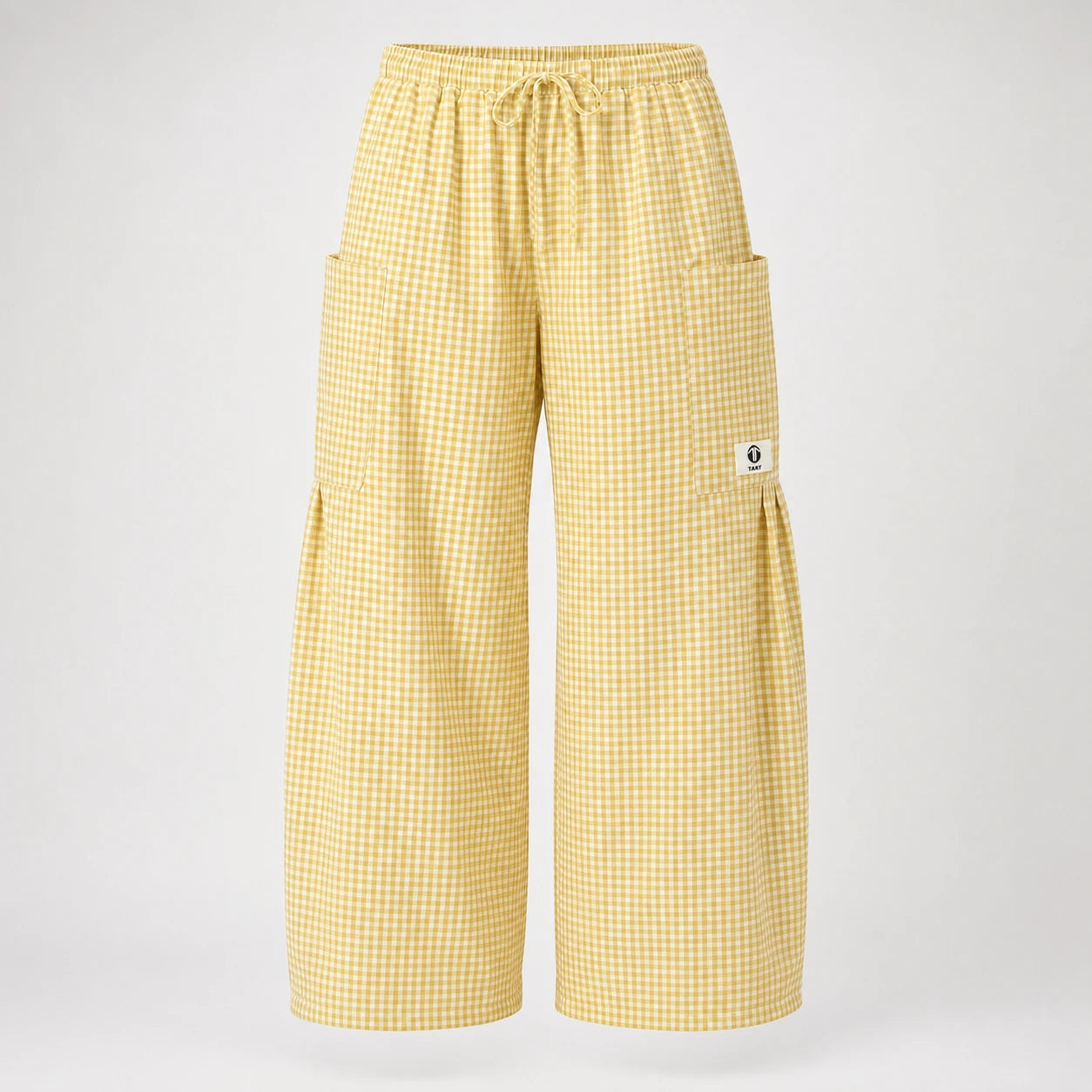 Gingham Wide Leg Pants WHD0606237