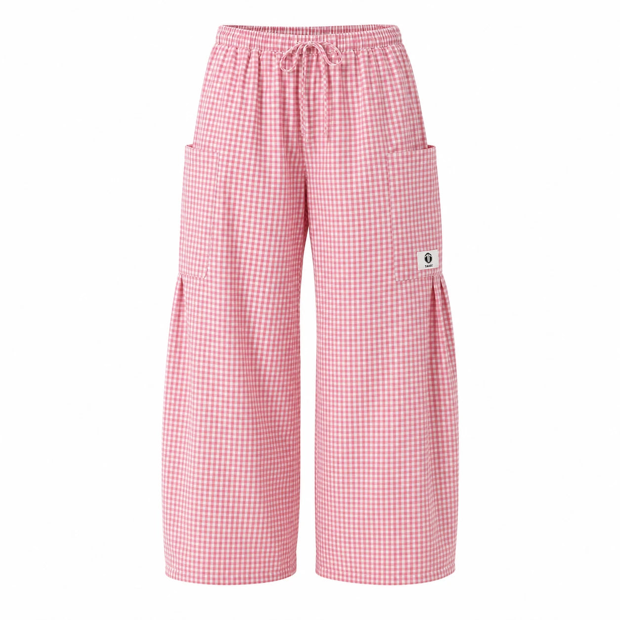 Gingham Wide Leg Pants WHD0606237