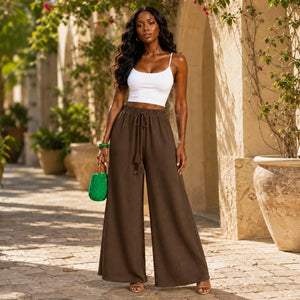 High Waist Wide Leg Pants WHD0606243
