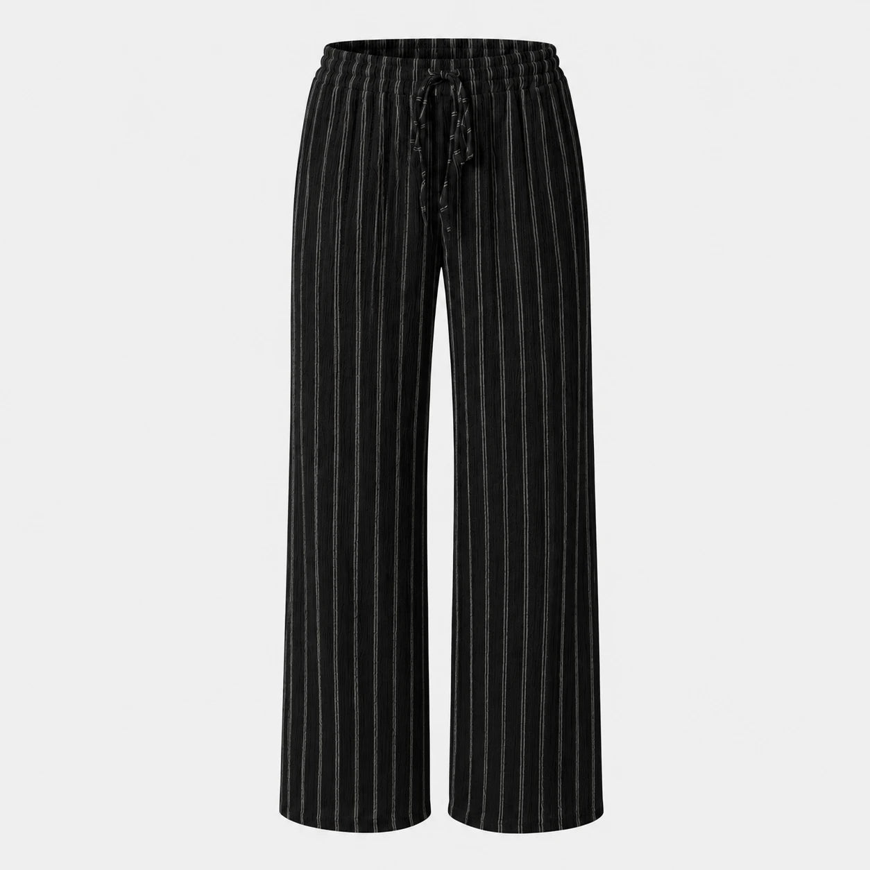 Striped Drawstring Wide Leg Pants WHD0606244
