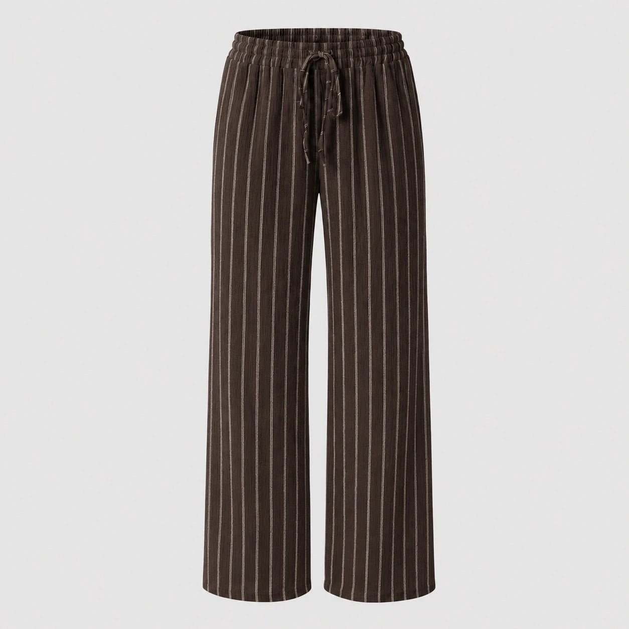 Striped Drawstring Wide Leg Pants WHD0606244