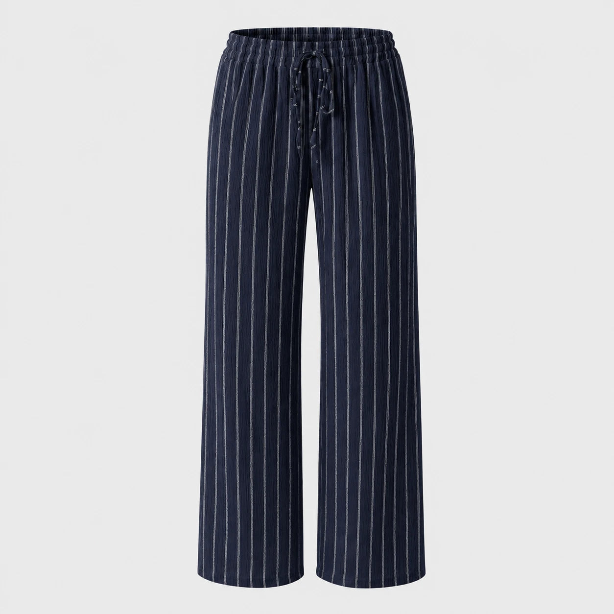 Striped Drawstring Wide Leg Pants WHD0606244