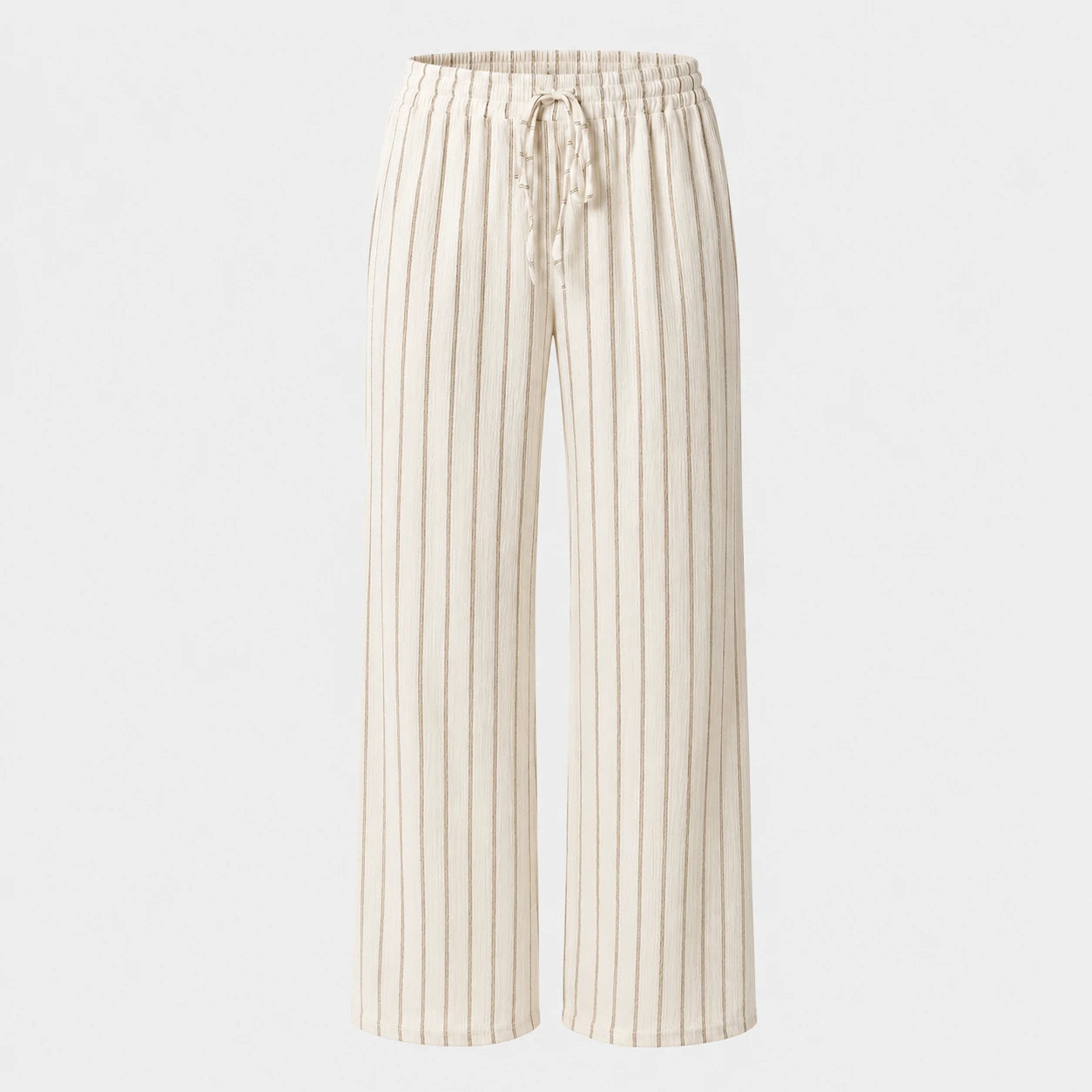 Striped Drawstring Wide Leg Pants WHD0606244