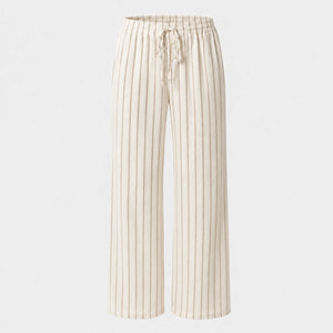 Striped Drawstring Wide Leg Pants WHD0606244