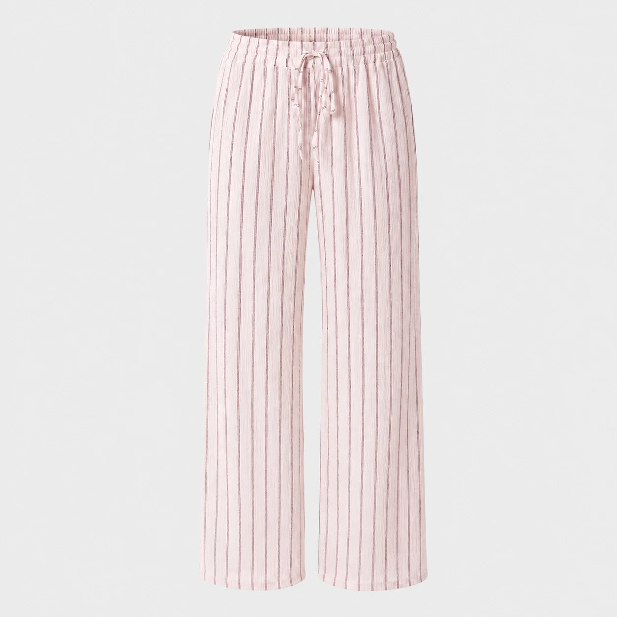 Striped Drawstring Wide Leg Pants WHD0606244