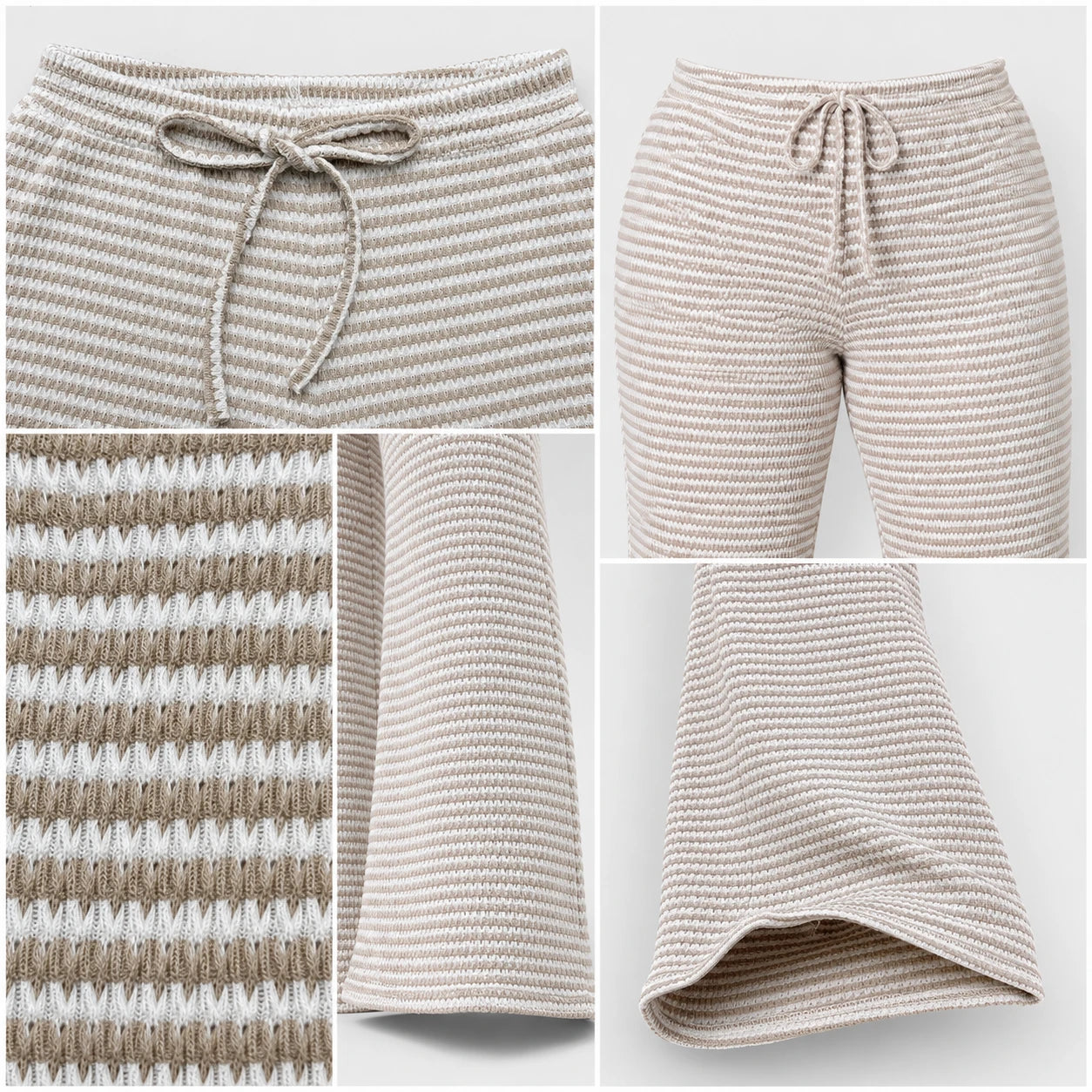 Textured Drawstring Lounge Pants WHD0606245