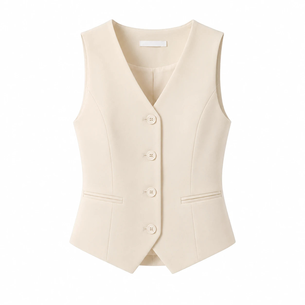 Tailored Button Front Vest WHD0606257