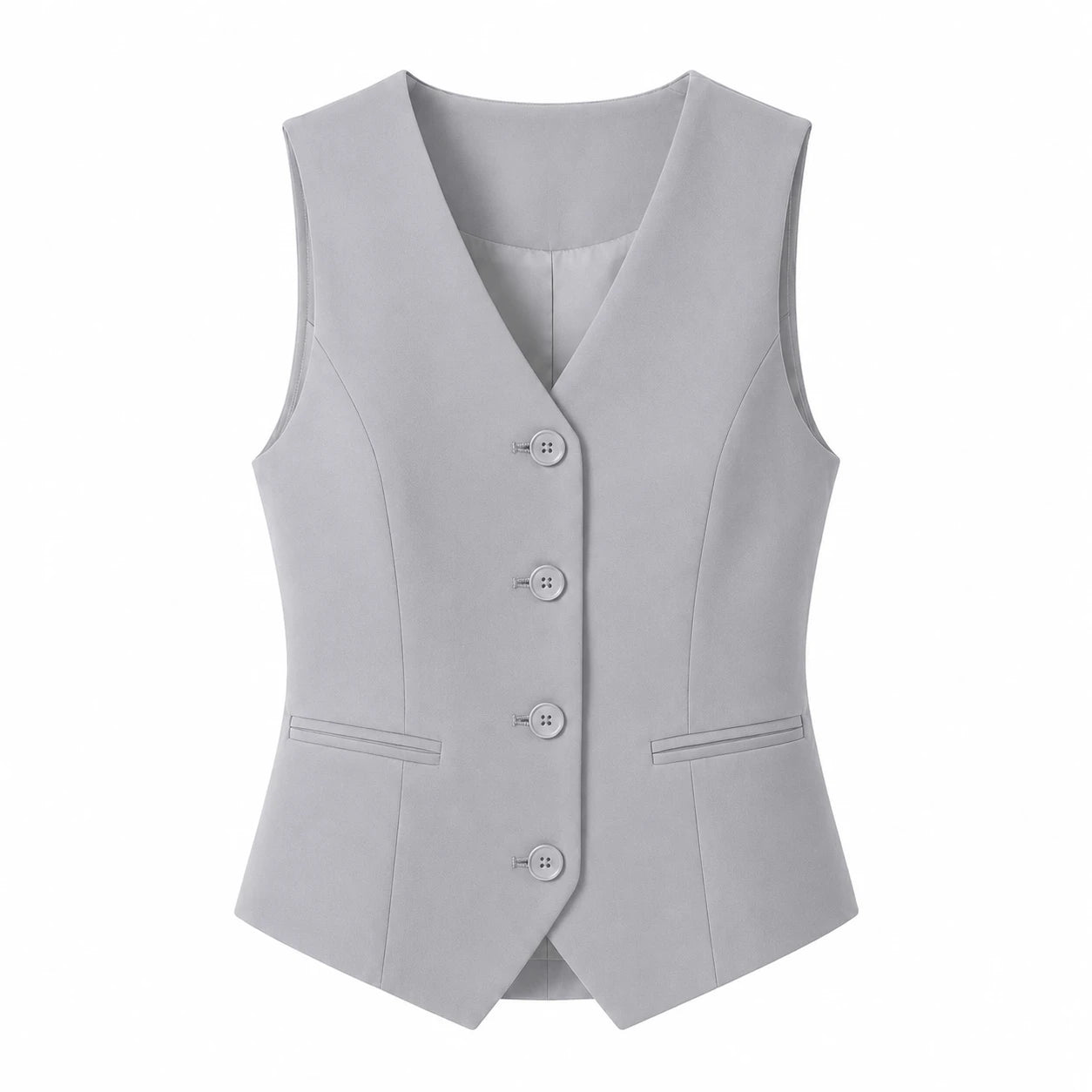 Tailored Button Front Vest WHD0606257