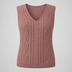 Cable Knit Sleeveless Top WHD0606261